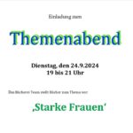 Themenabend 'Starke Frauen'