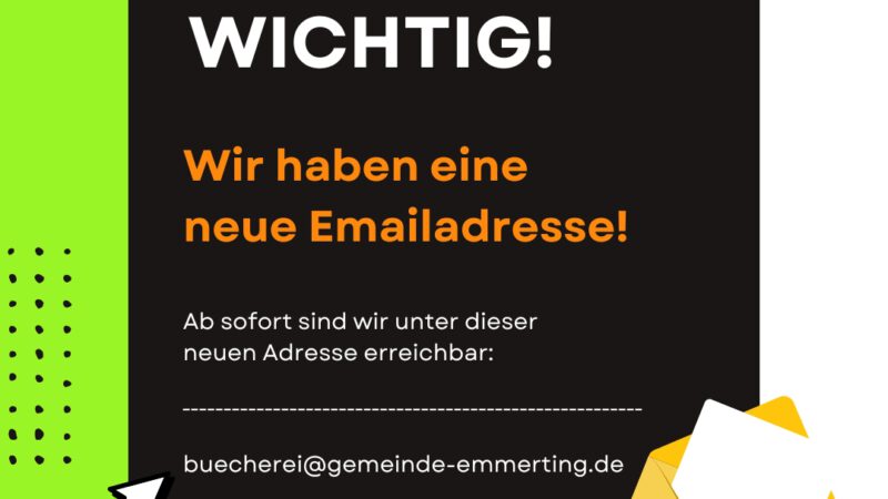 neue Mailadresse a